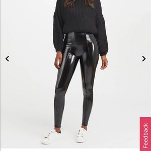spanx faux leather leggings
